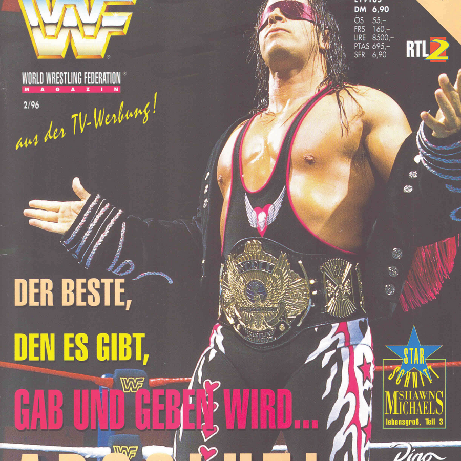 WWF Magazine February 1996 from Germany Magazine PWcatalog