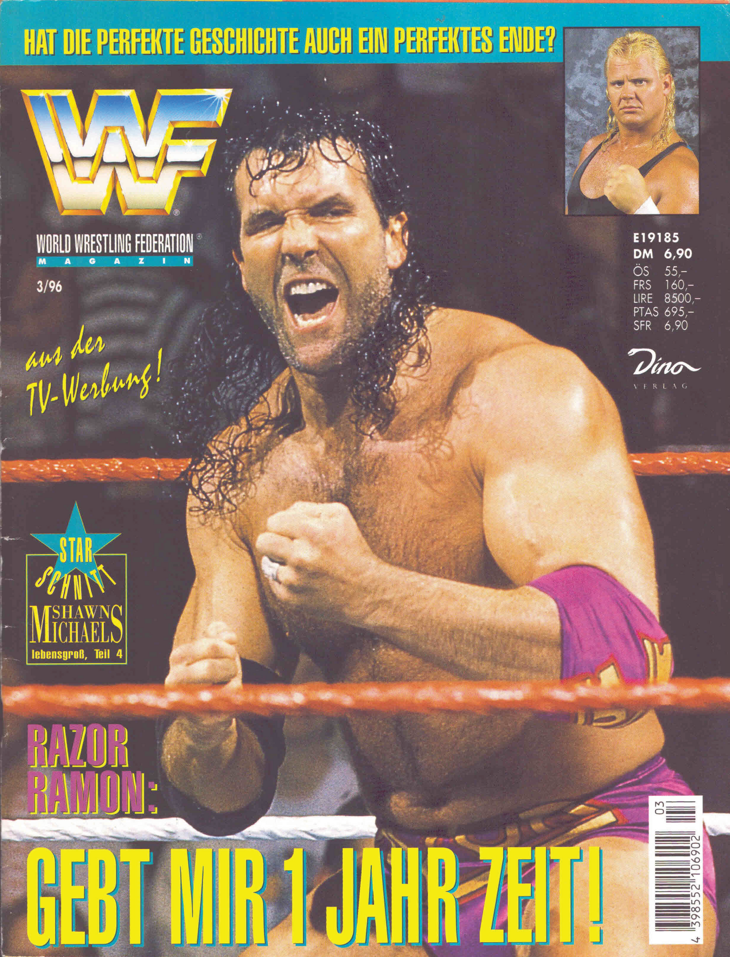 WWF Magazine March 1996 from Germany Magazine PWcatalog