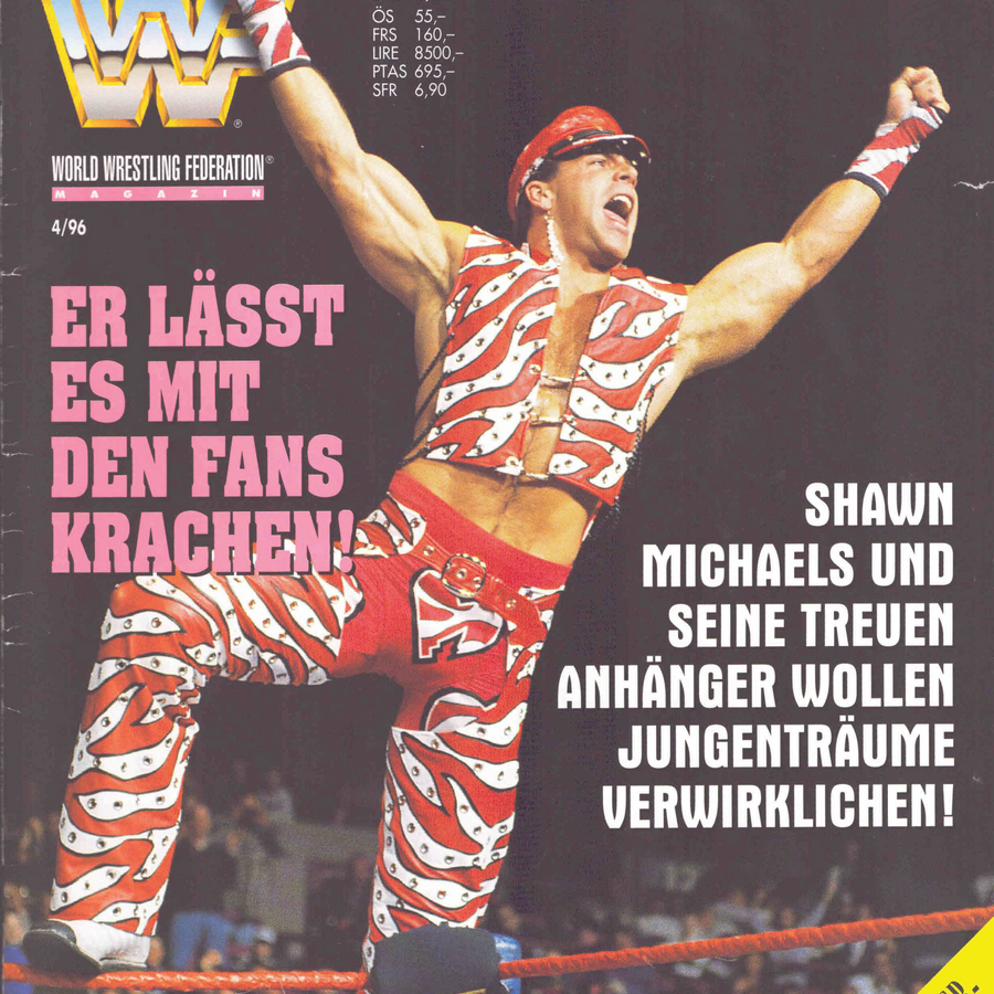 WWF Magazine April 1996 from Germany Magazine PWcatalog