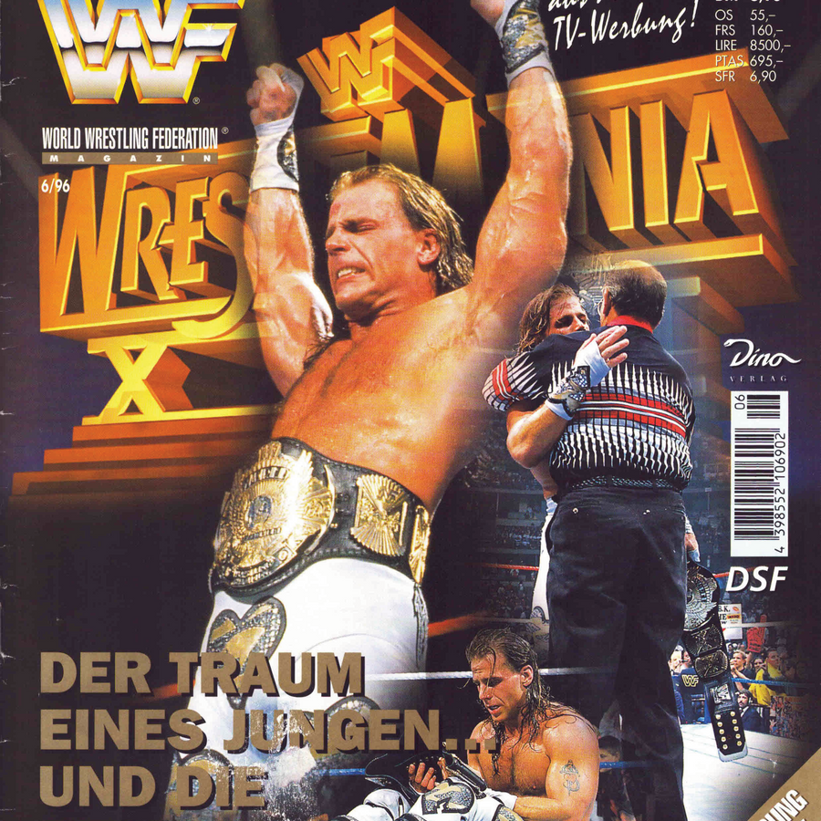 WWF Magazine June 1996 from Germany Magazine PWcatalog