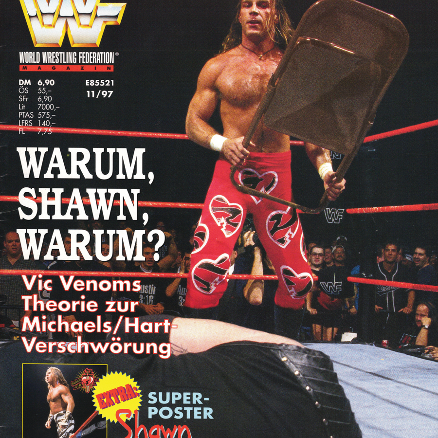 WWF Magazine November 1997 from Germany Magazine PWcatalog
