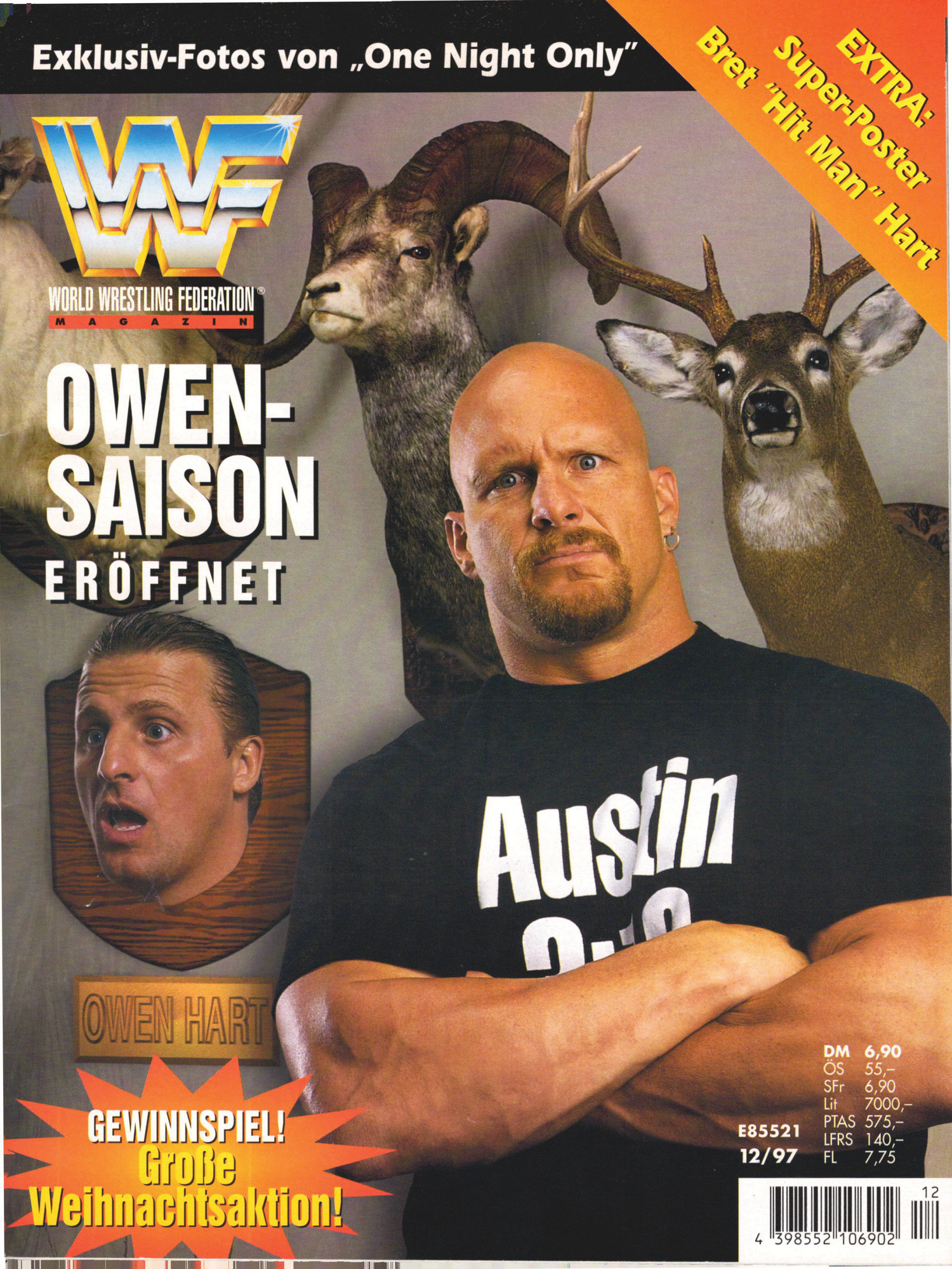 WWF Magazine December 1997 from Germany Magazine PWcatalog