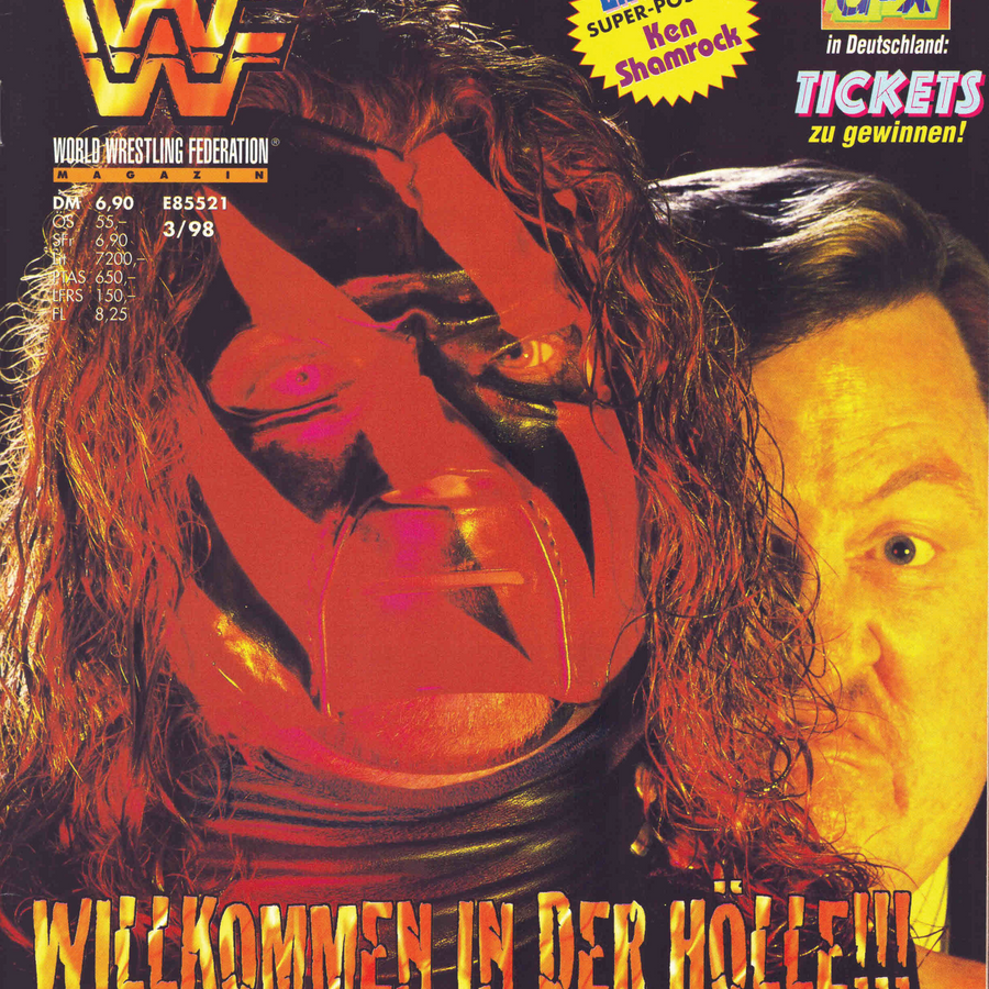 WWF Magazine March 1998 from Germany Magazine PWcatalog