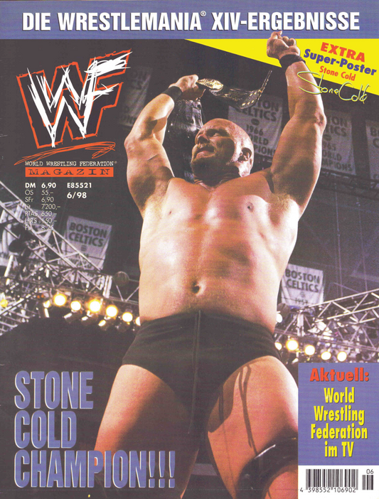 WWF Magazine June 1998 from Germany Magazine PWcatalog