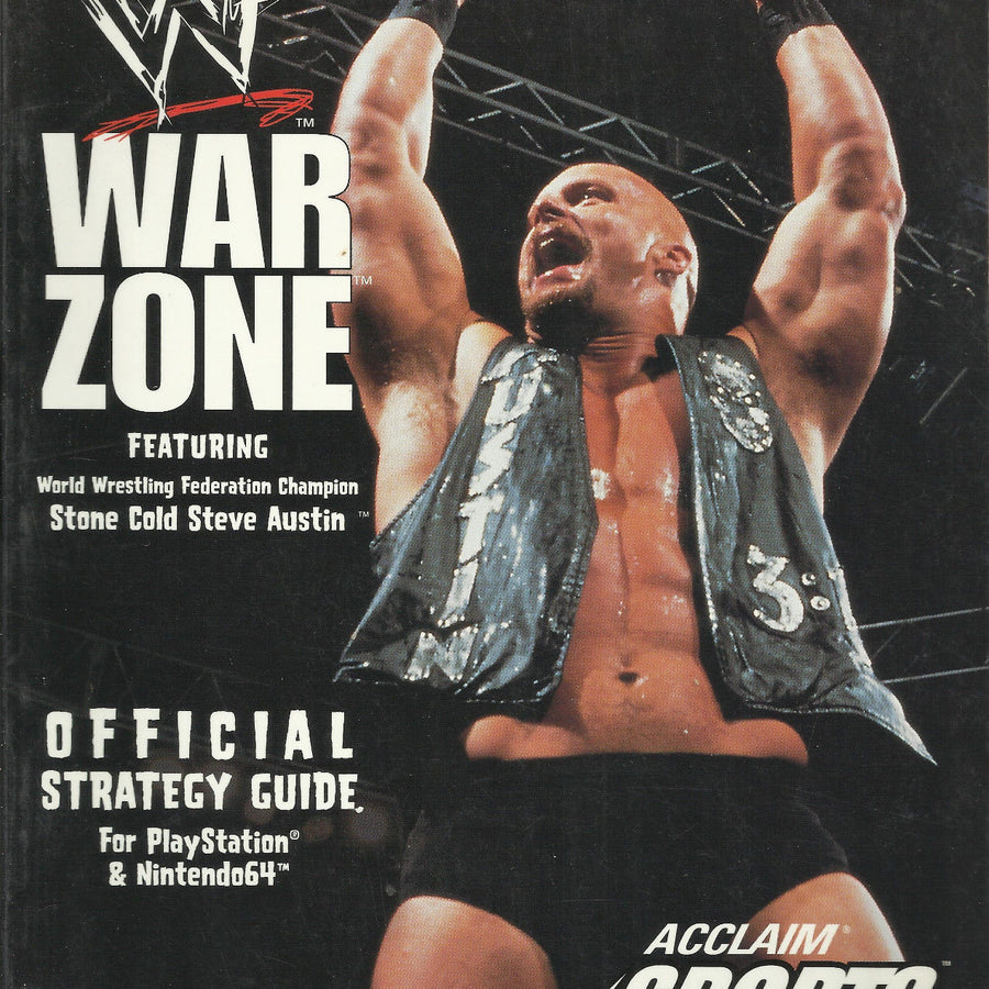 Official Strategy Guide WWF War Zone August 1998 Acclaim Sports magazine PWcatalog