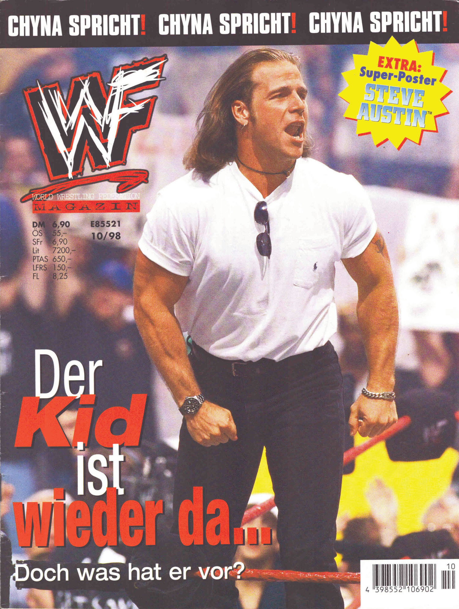 WWF Magazine October 1998 from Germany Magazine PWcatalog