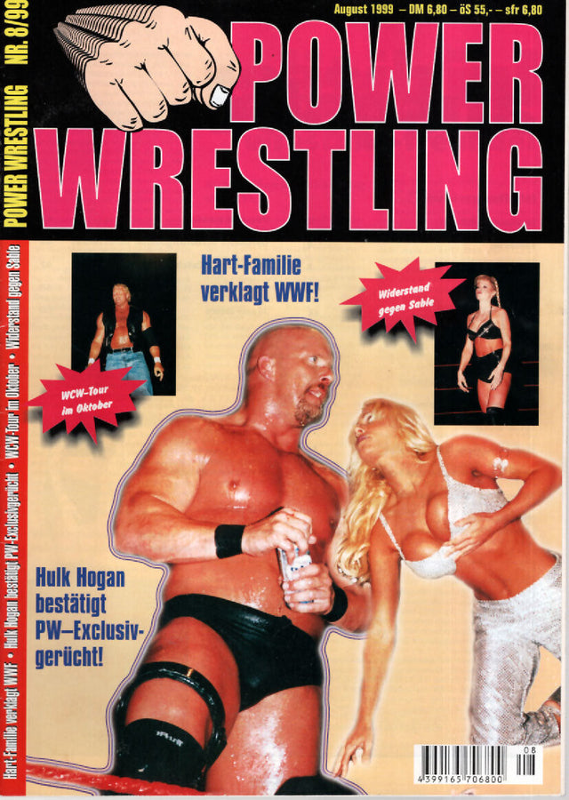 Power Wrestling Magazine August 1999 Magazine PWcatalog