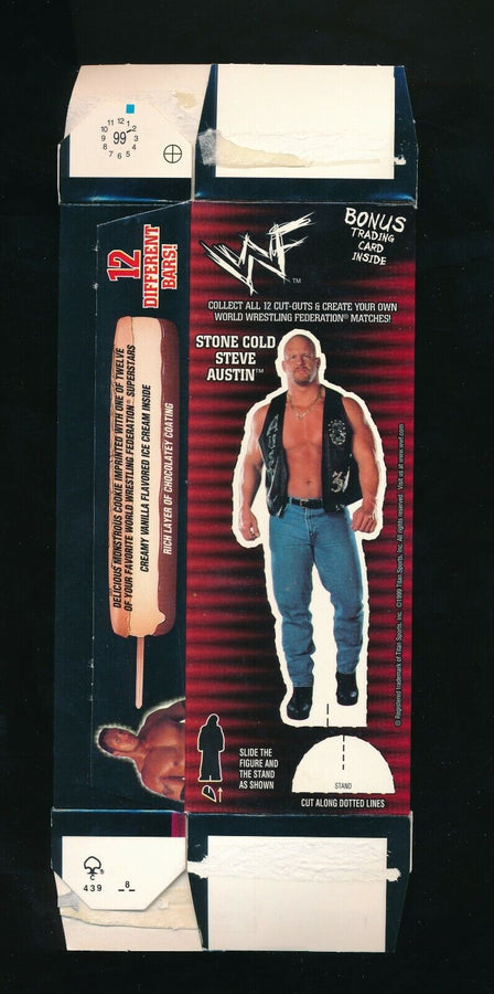 Steve Austin WWF Ice Cream Cut-out 1999 Good Humor PW Catalog