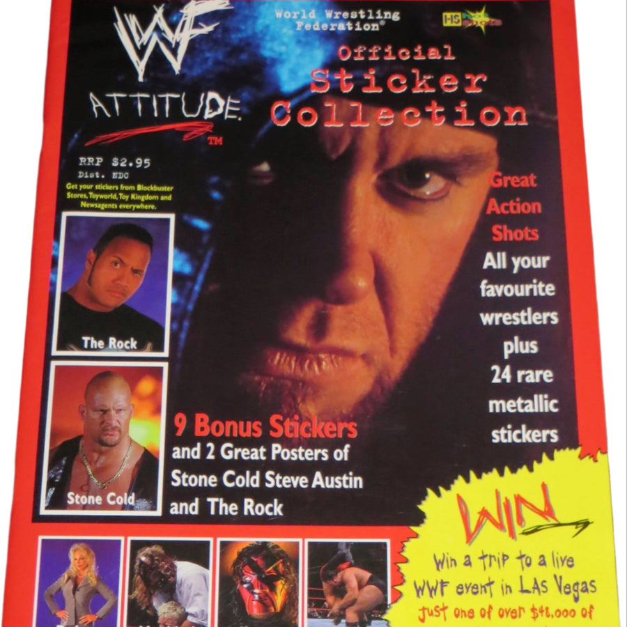 WWF attitude official sticker collection Stickers Album 1999 Stickers Album PW Catalog