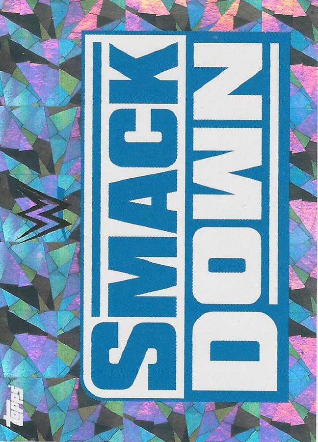 WWE Topps Road to Wrestlemania Stickers 2021 Smackdown Logo #199