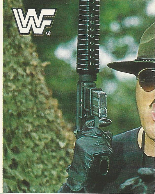 WWF Merlin Sticker Collection 1990 SGT Slaughter #199