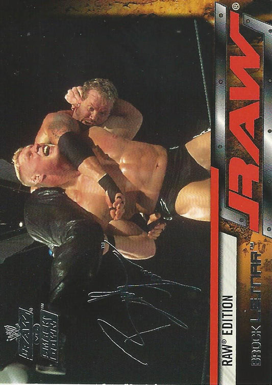 WWE Fleer Raw vs Smackdown 2002 Brock Lesnar #19