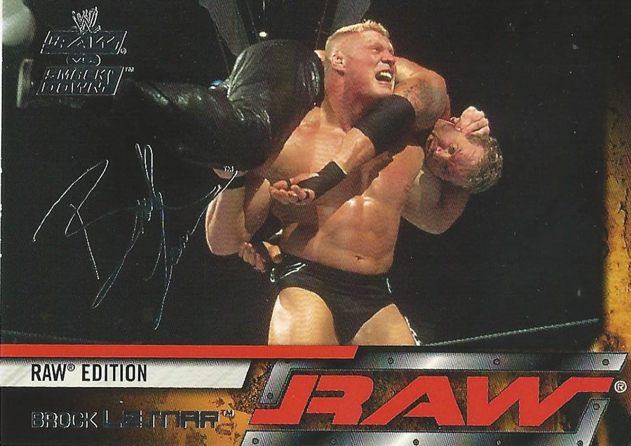 WWE Fleer Raw vs. SmackDown 2002 Brock Lesnar #19