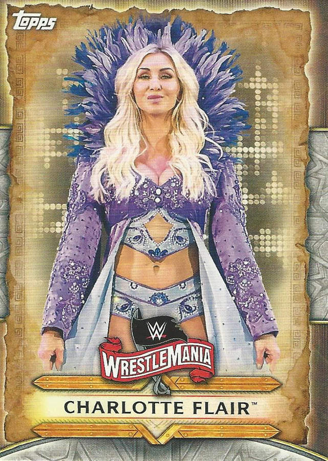 WWE Topps Road to Wrestlemania 2020 Charlotte Flair WM-19 trading card PW Catalog
