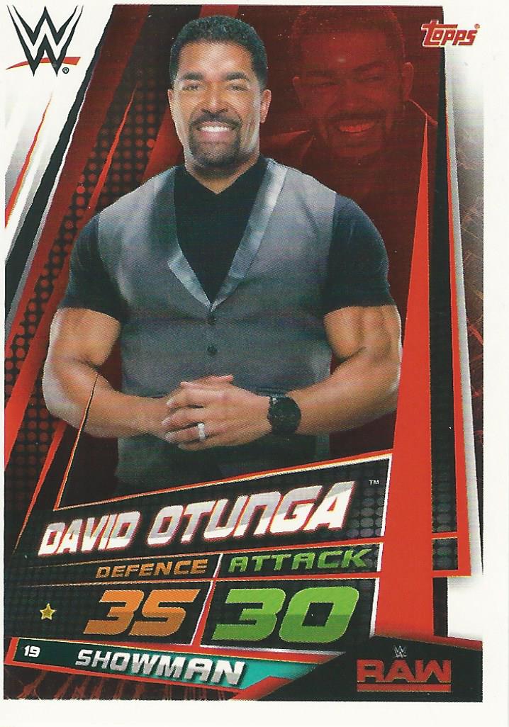 WWE Topps Slam Attax Universe 2019 David Otunga #19