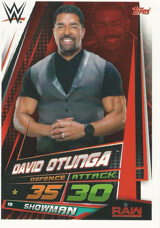 WWE Topps Slam Attax Universe 2019 David Otunga #19