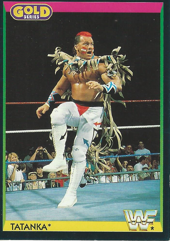 WWF Merlin Gold Series 1 1992 Tatanka #19