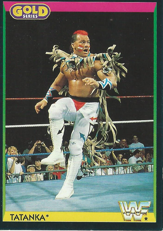 WWF Merlin Gold Series 1 1992 Tatanka #19