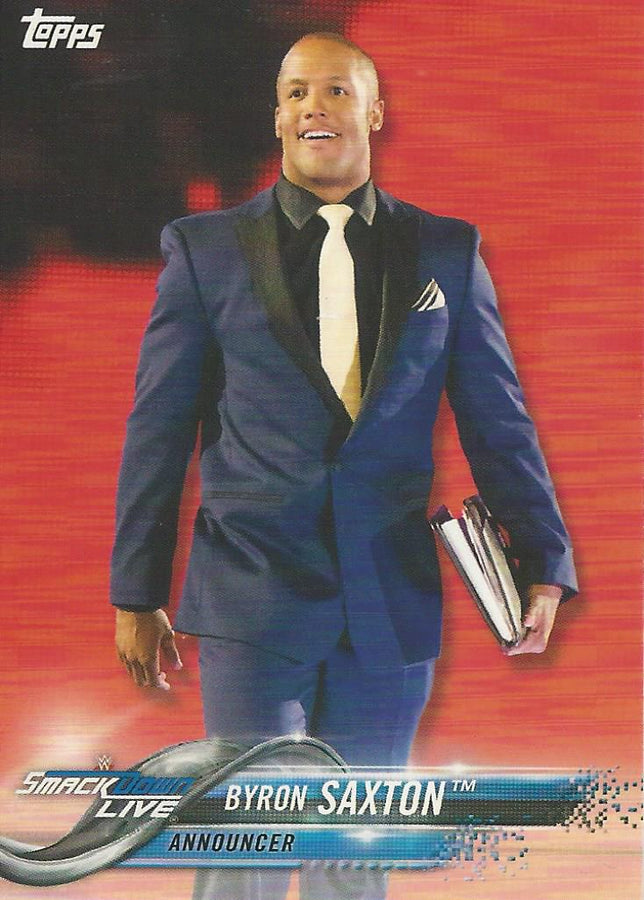 WWE Topps 2018 Byron Saxton #19