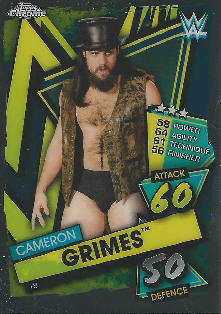 WWE Topps Slam Attax Chrome 2021 Cameron Grimes #19