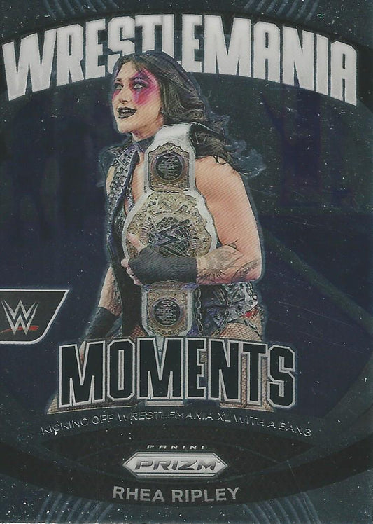 WWE Panini Prizm 2024 Wrestlemania Moments Rhea Ripley #1