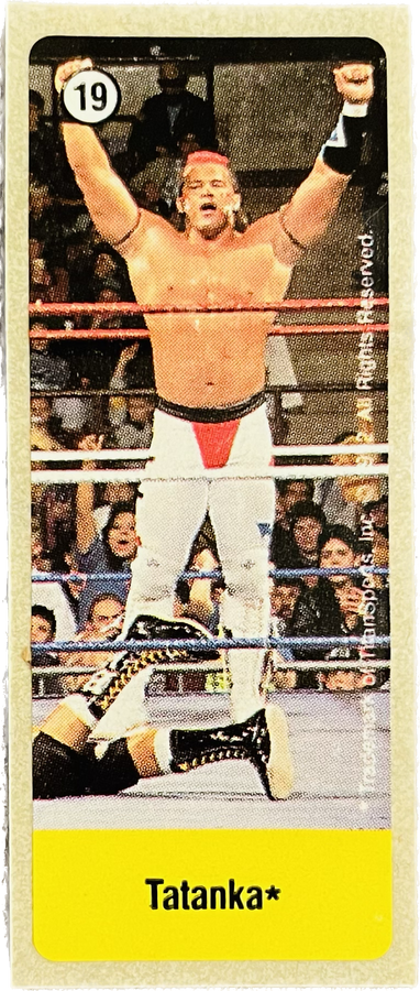 WWF Dunkin Bubble Gum Stickers (1992) No. 19 Tatanka PW Catalog