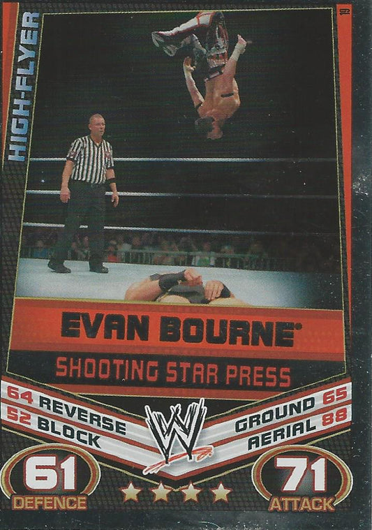 WWE Topps Slam Attax Rebellion 2012 Evan Bourne #19