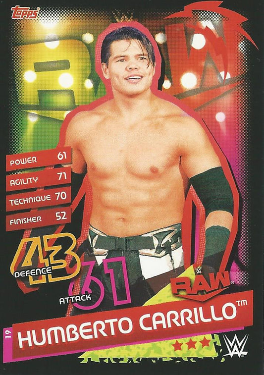 WWE Topps Slam Attax Reloaded 2020 Humberto Carrillo #19