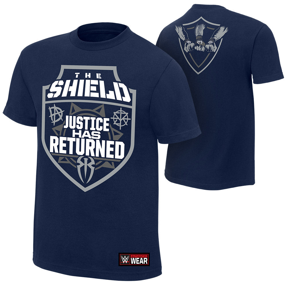 The Shield "Justice Has Returned" Authentic T-Shirt T-Shirt PW Catalog