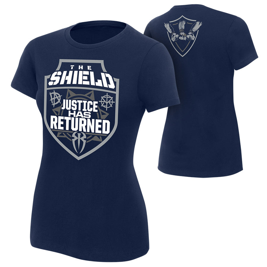 The Shield "Justice Has Returned" Women's Authentic T-Shirt T-Shirt PW Catalog