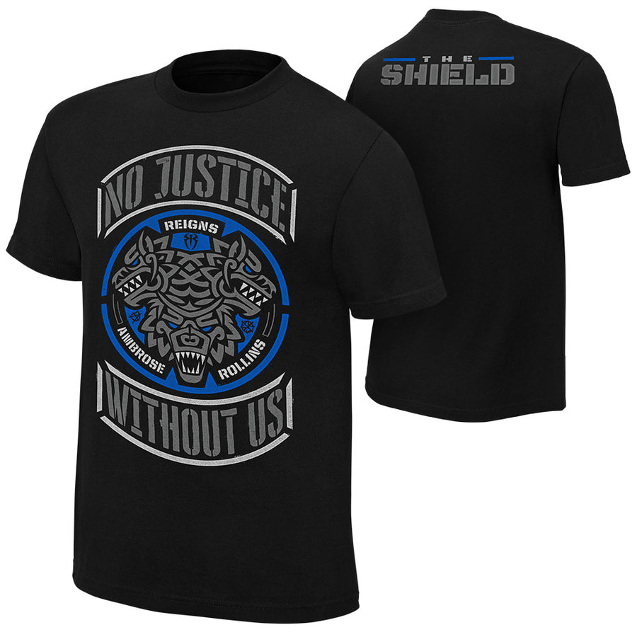 The Shield "No Justice Without Us" Special Edition T-Shirt T-Shirt PW Catalog
