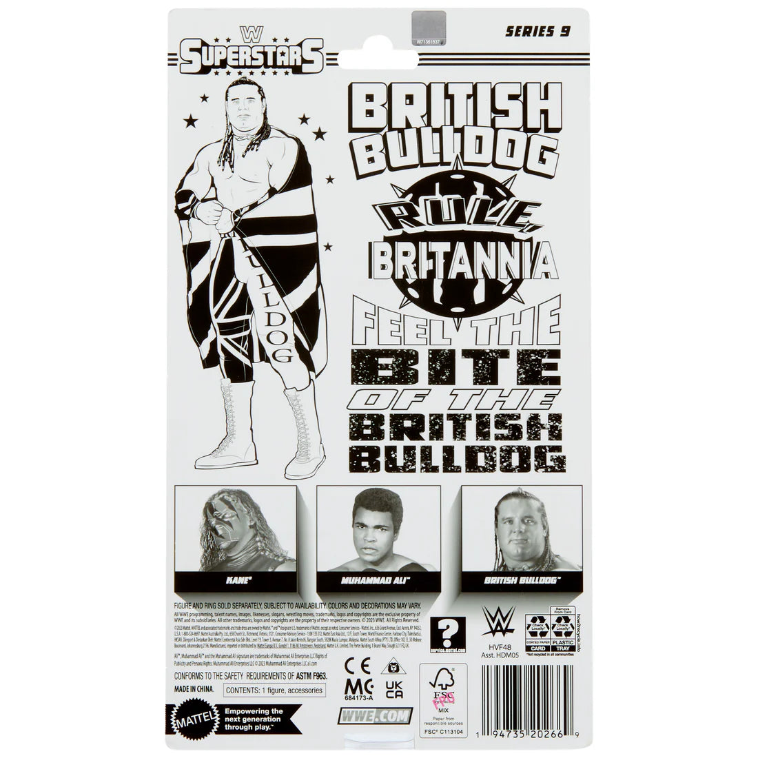 WWE Superstars Series 9 British Bulldog PW Catalog