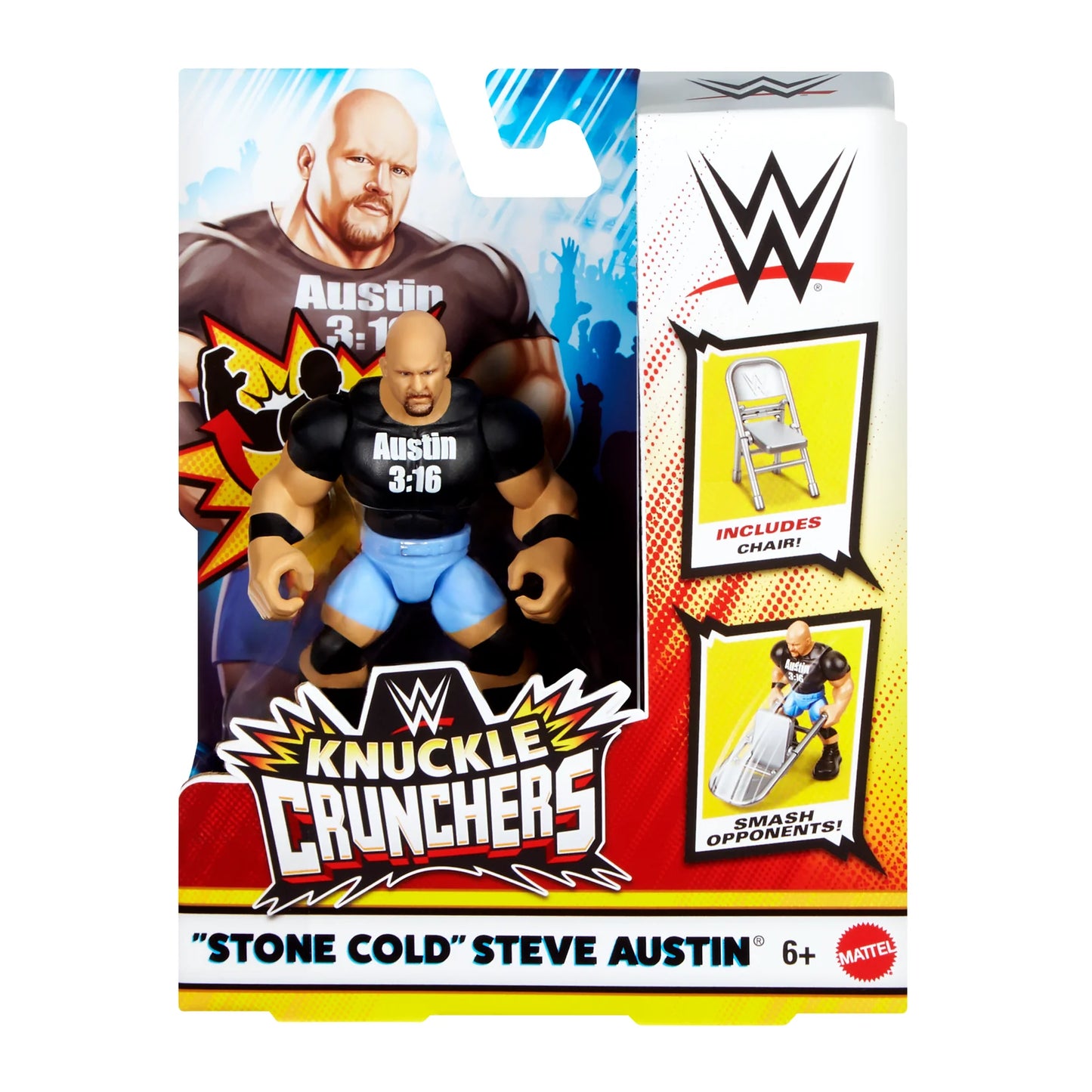 WWE Mattel Knuckle Crunchers Series 7 "Stone Cold" Steve Austin Action & Toy Figures PWcatalog