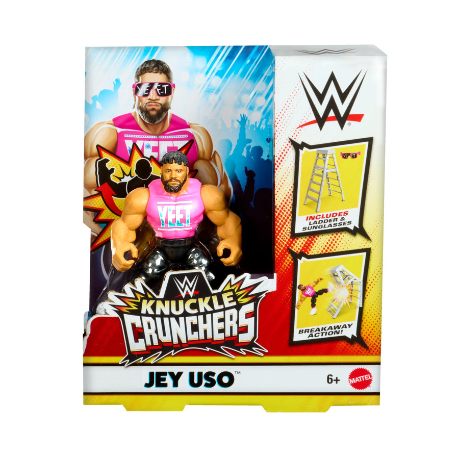 WWE Mattel Knuckle Crunchers Series 9 Jey Uso Action & Toy Figures PWcatalog
