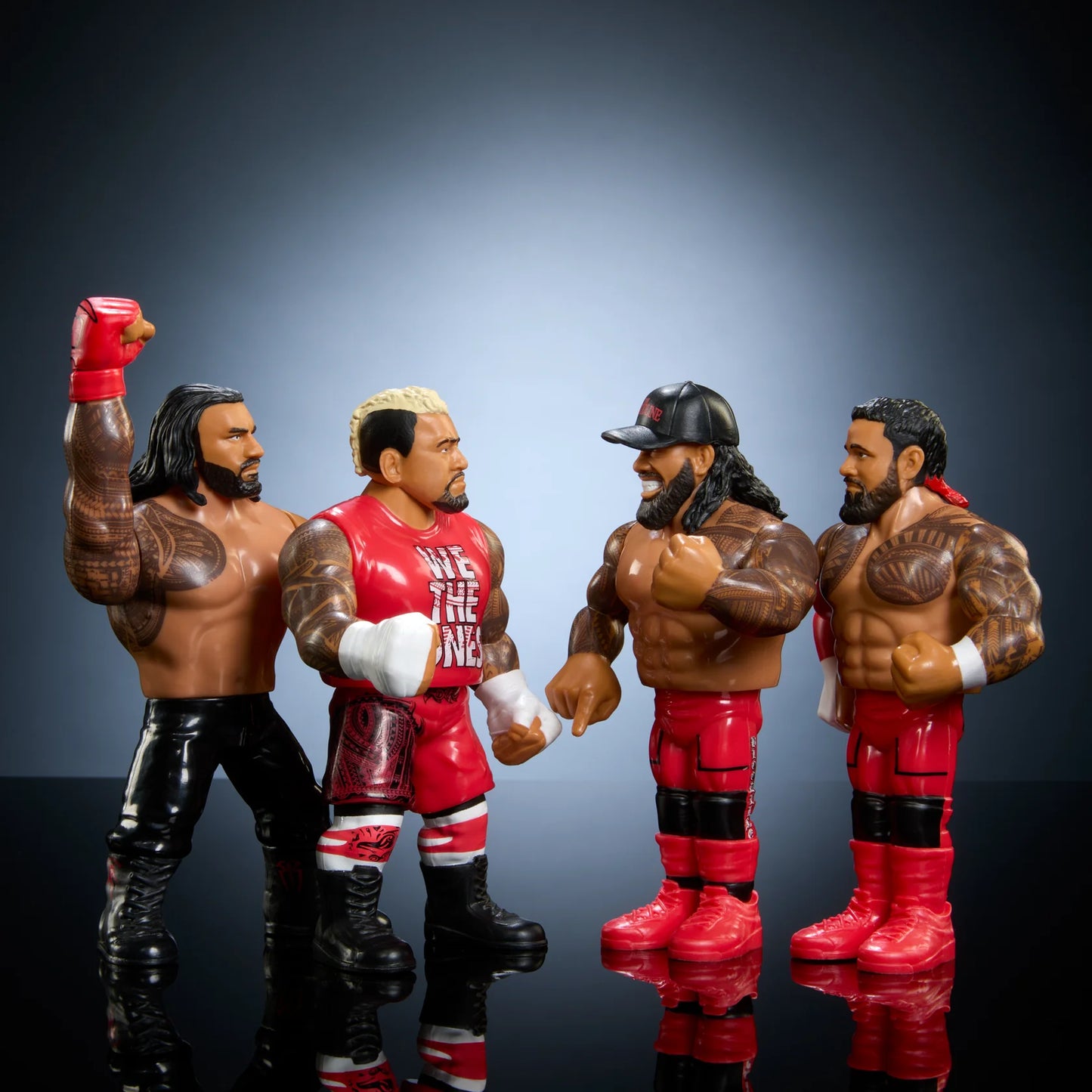 WWE Mattel Retro The Bloodline Roman Reigns & Solo Sikoa Ringside Exclusive