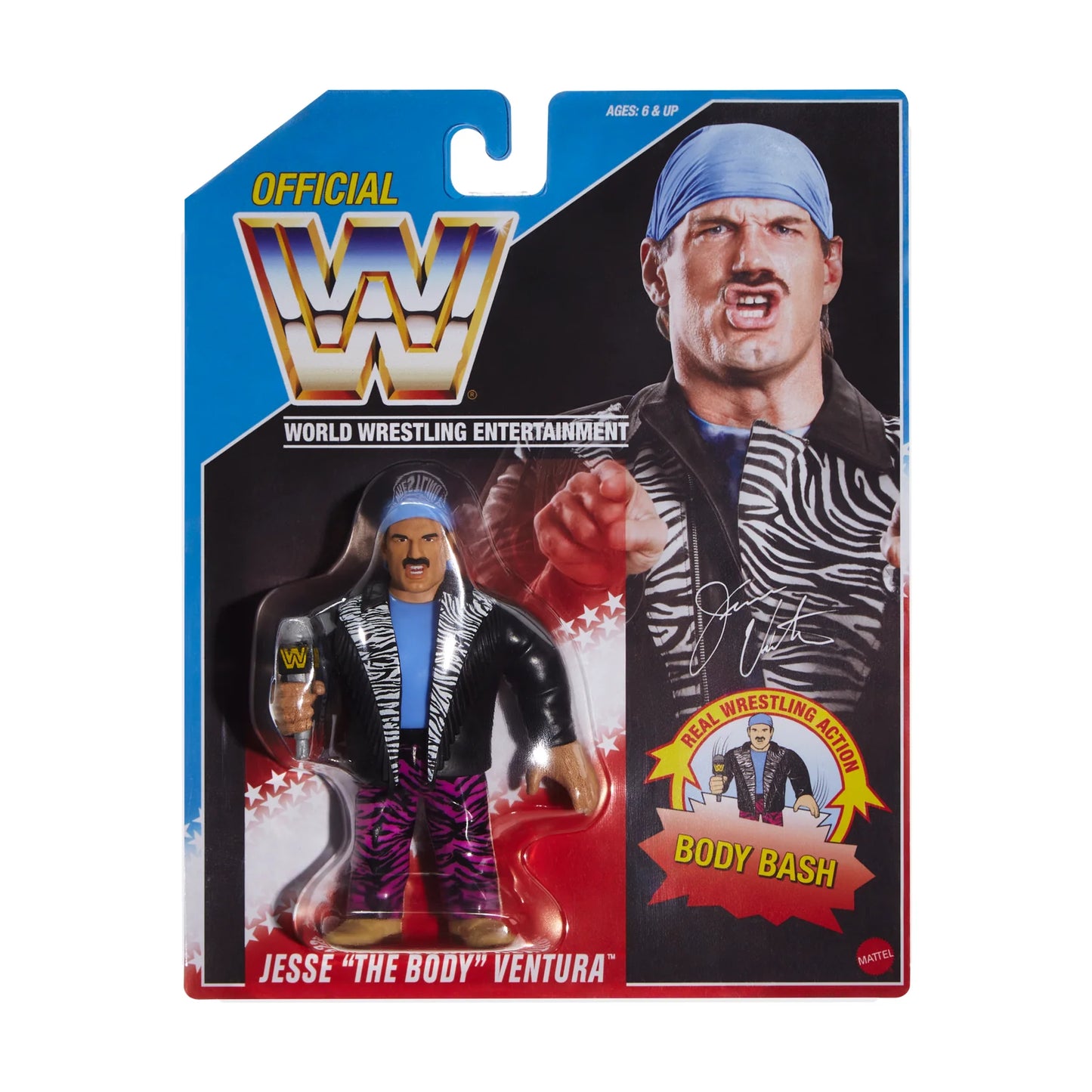 WWE Mattel Retro Jesse "The Body" Ventura Ringside Exclusive Series 1