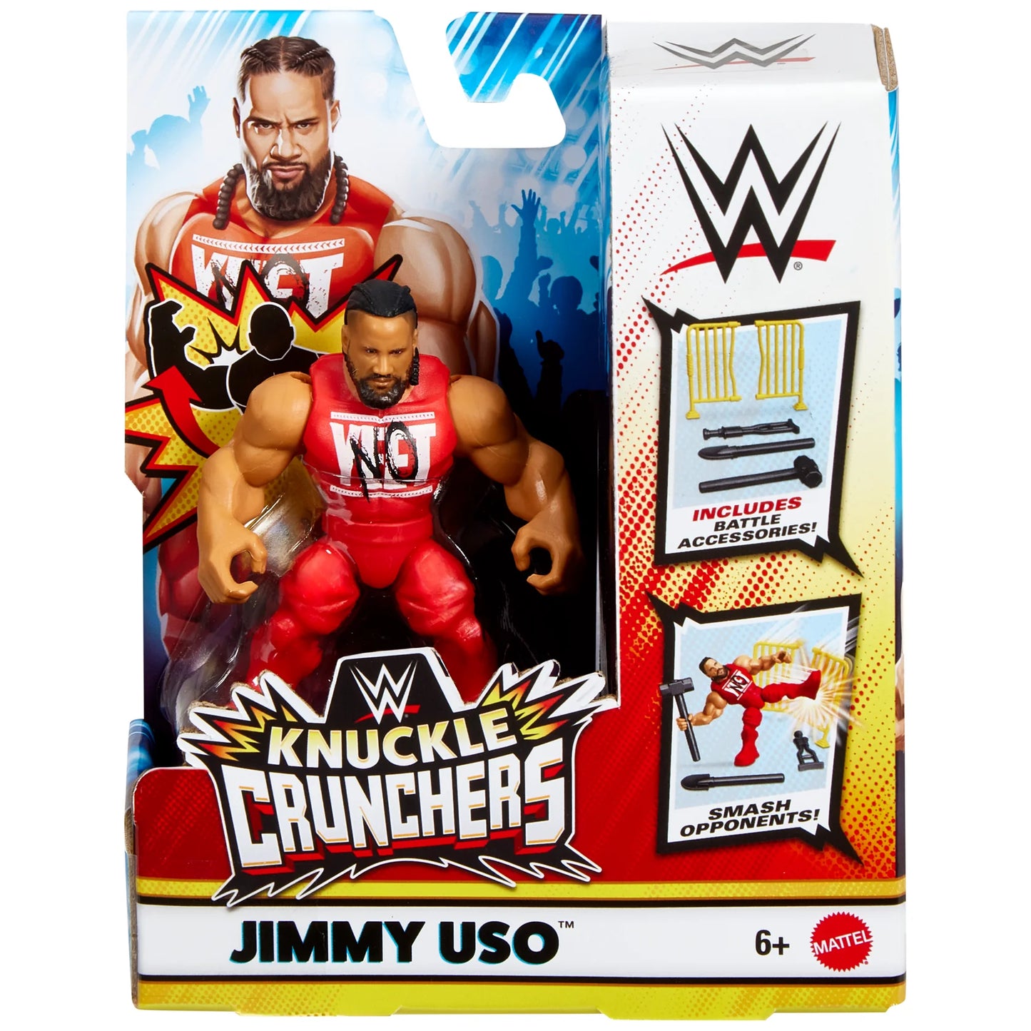 WWE Mattel Knuckle Crunchers Series 5 Jimmy Uso Action & Toy Figures PWcatalog