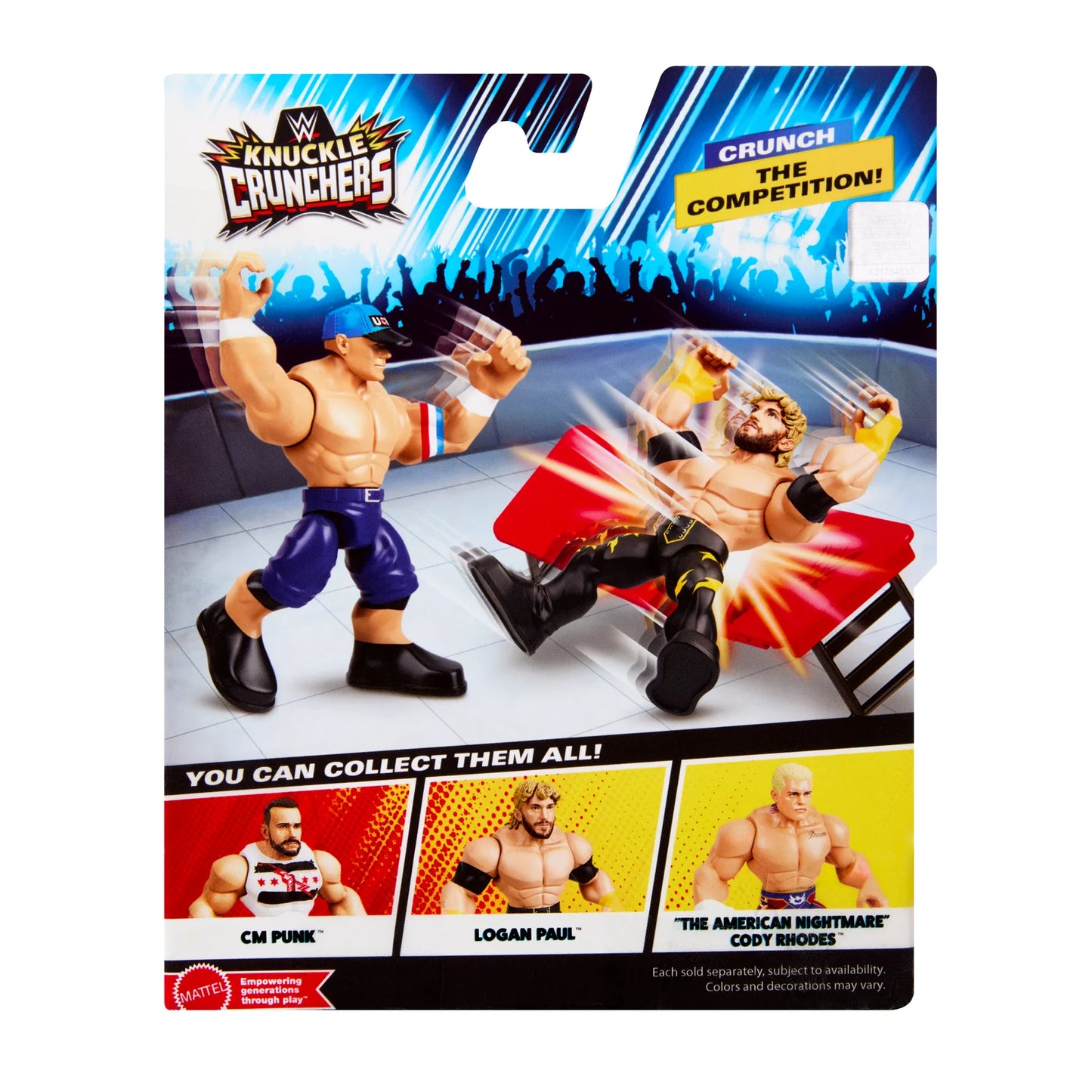 WWE Mattel Knuckle Crunchers Series 10 John Cena Action & Toy Figures PWcatalog
