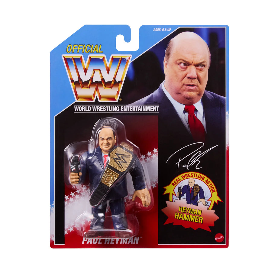 WWE Mattel Retro Paul Heyman Ringside Exclusive Series 2