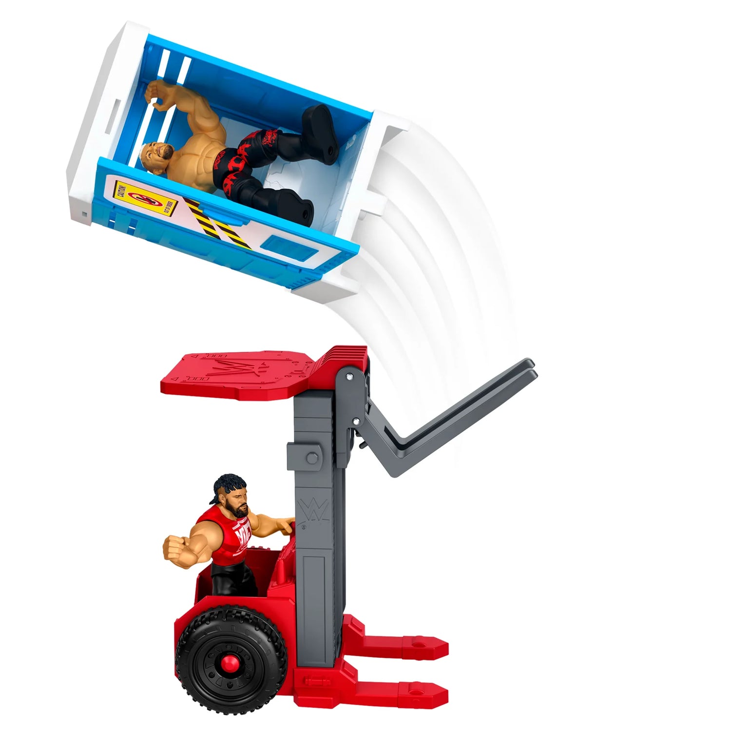 WWE Mattel Knuckle Crunchers Backstage Brawl Playset including Jey Uso Action & Toy Figures PWcatalog