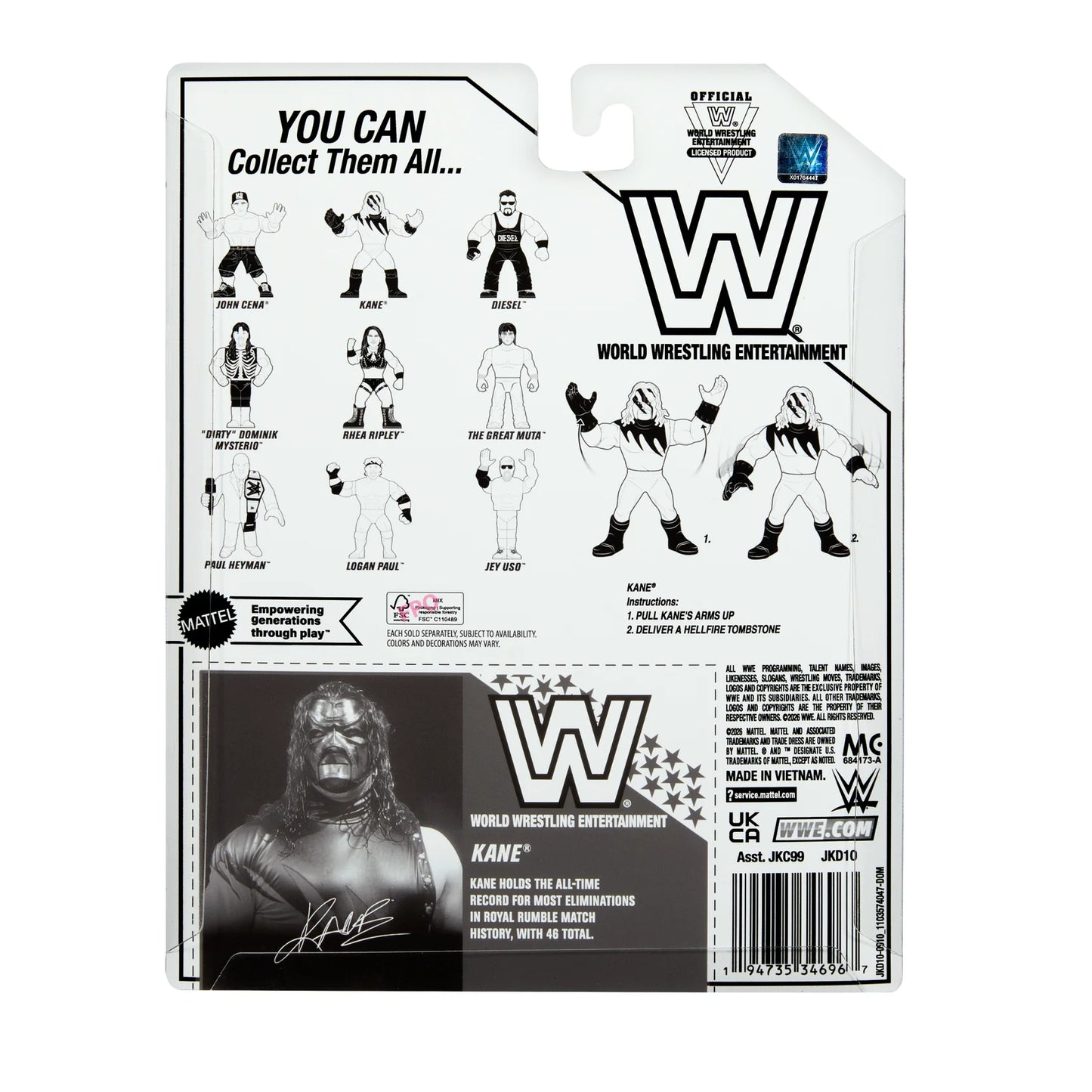 WWE Mattel Retro Kane Ringside Exclusive Series 1 - image 6