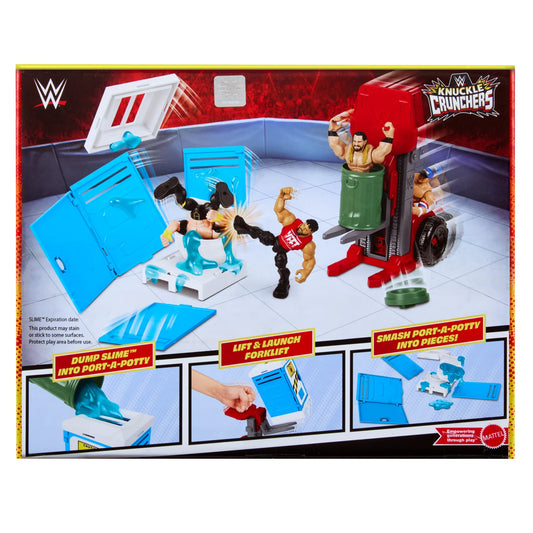 WWE Mattel Knuckle Crunchers Backstage Brawl Playset including Jey Uso Action & Toy Figures PWcatalog
