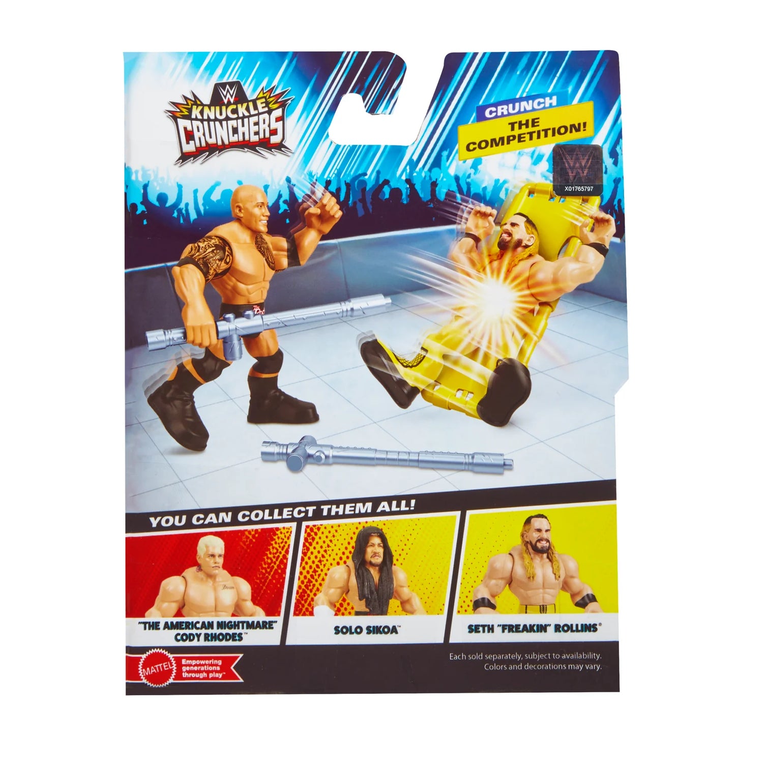 WWE Mattel Knuckle Crunchers Series 8 The Rock Action & Toy Figures PWcatalog