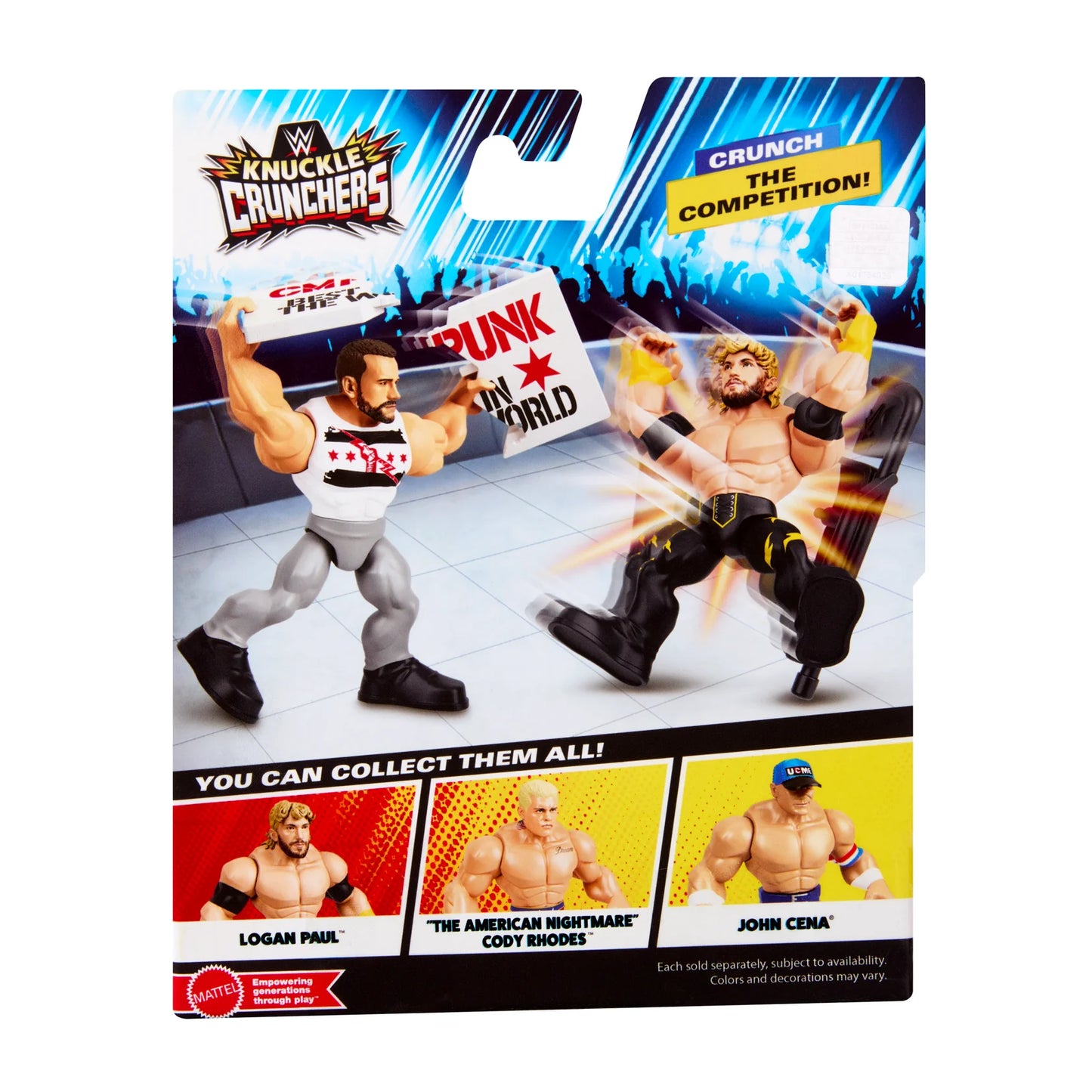 WWE Mattel Knuckle Crunchers Series 10 CM Punk Action & Toy Figures PWcatalog