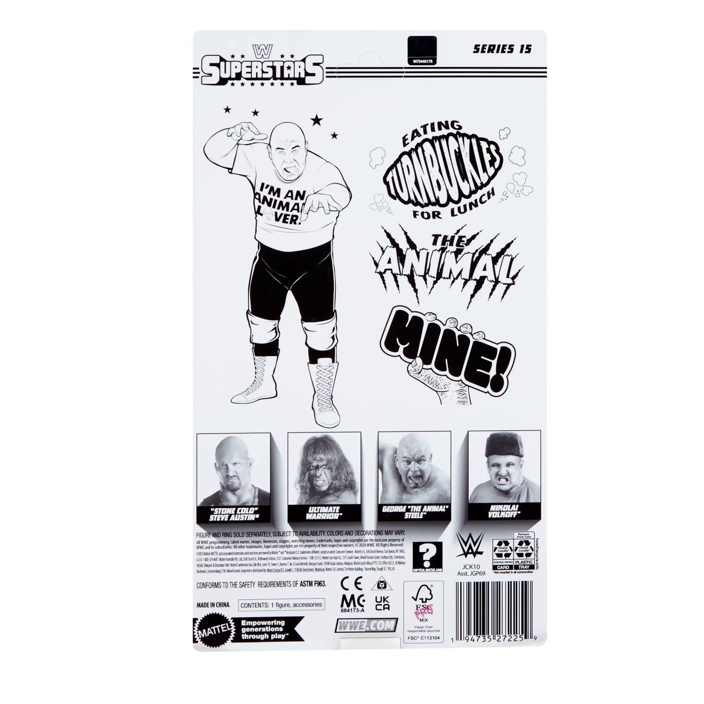 WWE Superstars Series 15 George "The Animal" Steele