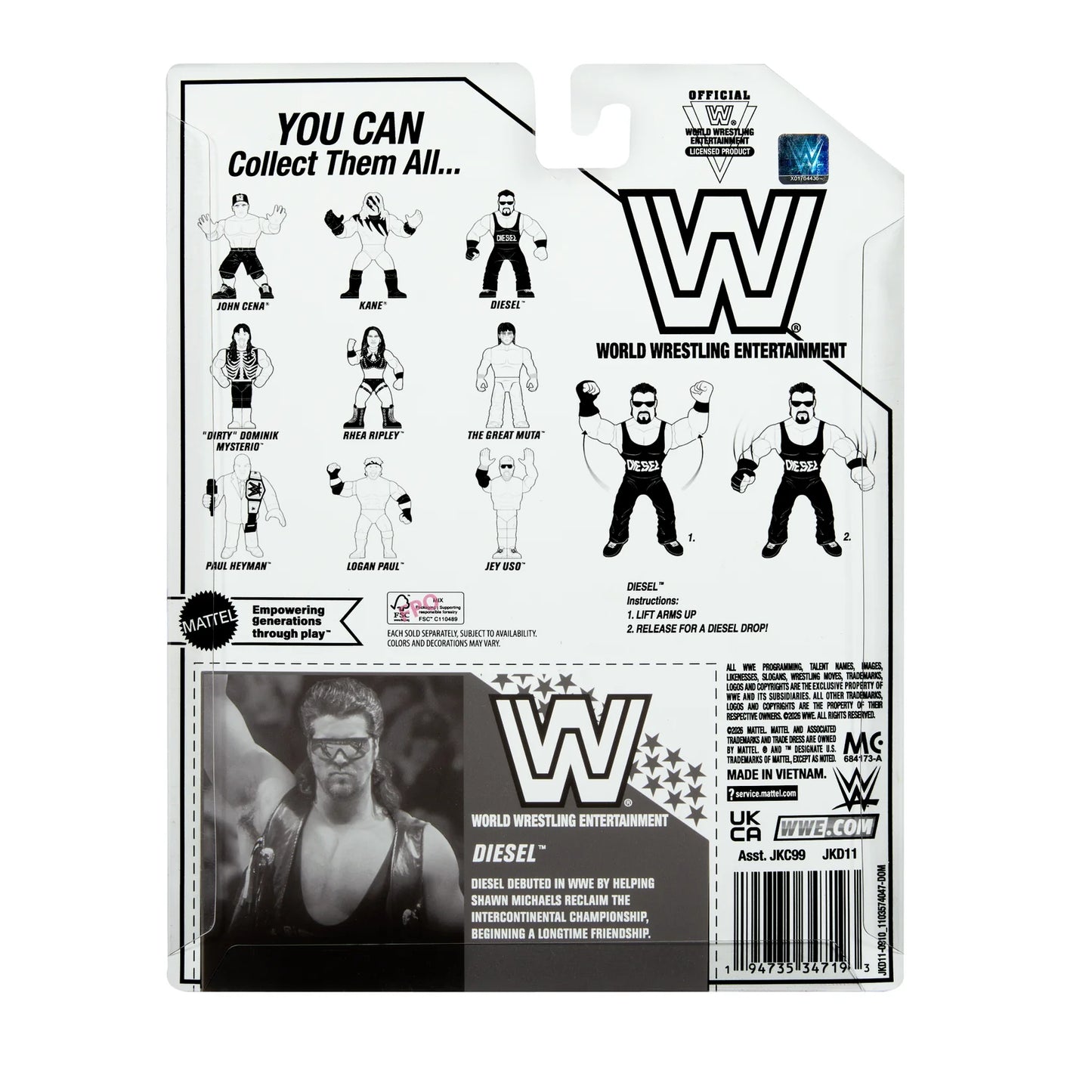 WWE Mattel Retro Diesel Ringside Exclusive Series 1