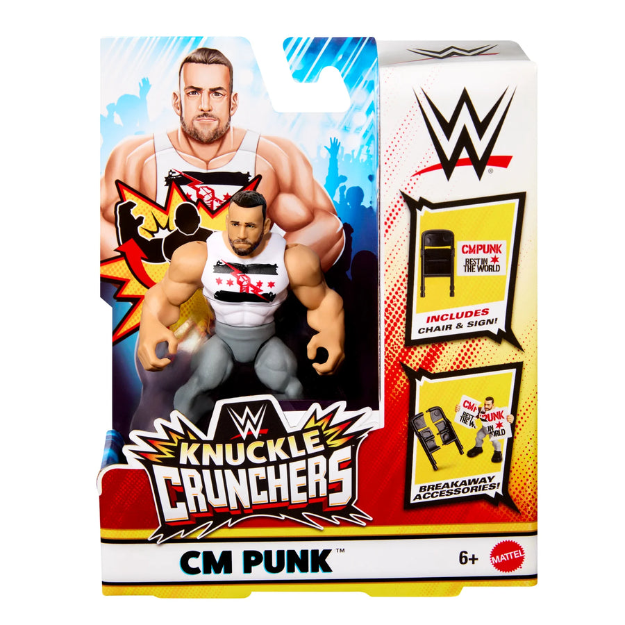 WWE Mattel Knuckle Crunchers Series 10 CM Punk Action & Toy Figures PWcatalog