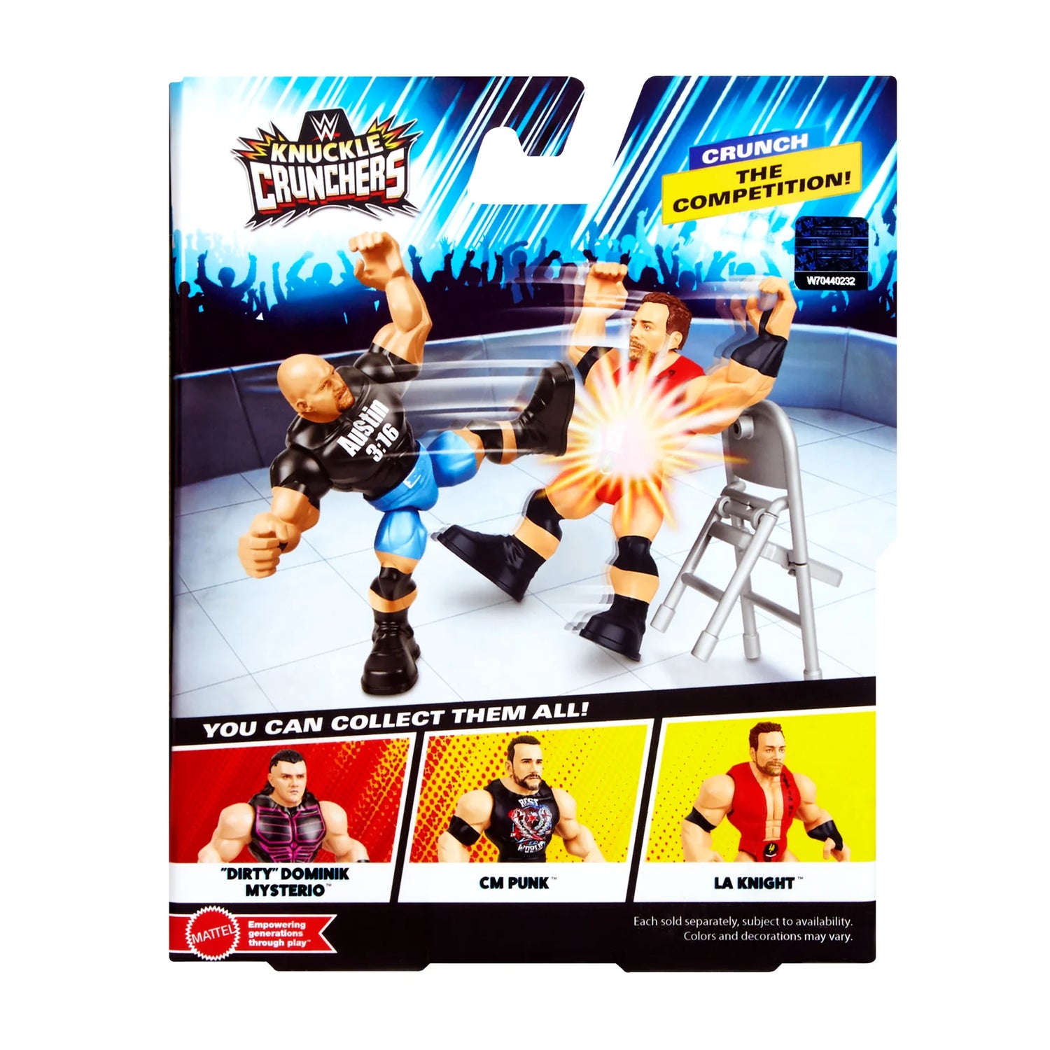 WWE Mattel Knuckle Crunchers Series 7 "Stone Cold" Steve Austin Action & Toy Figures PWcatalog