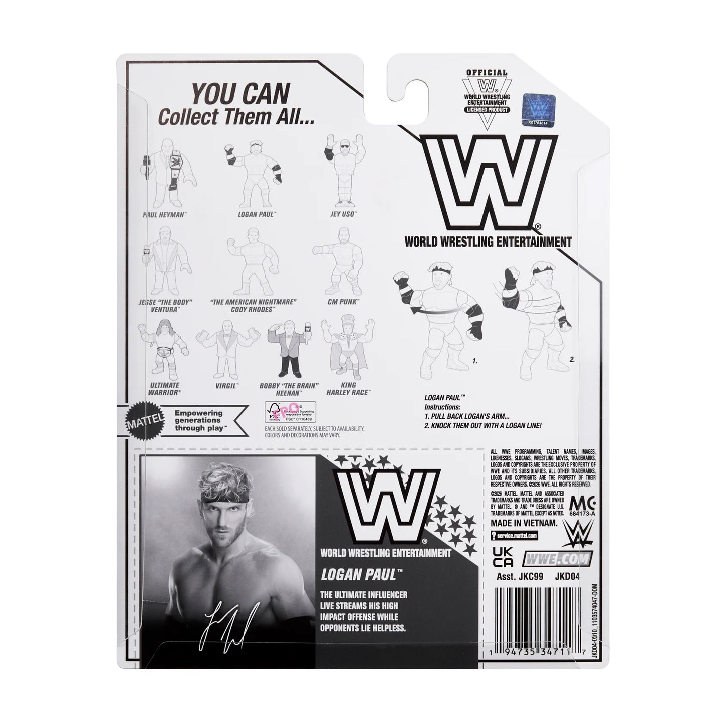 WWE Mattel Retro Logan Paul Ringside Exclusive Series 2