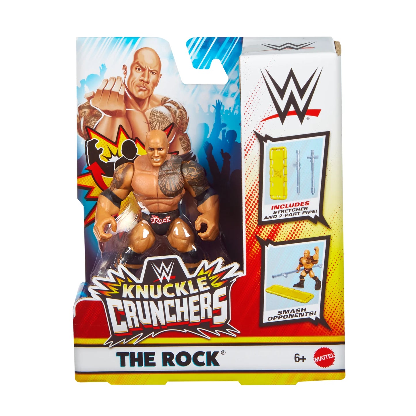 WWE Mattel Knuckle Crunchers Series 8 The Rock Action & Toy Figures PWcatalog